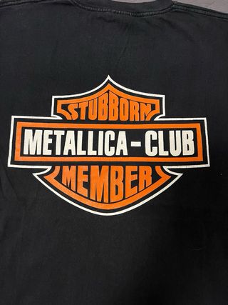 T-Shirt Giant Vintage Metallica in the club anni90