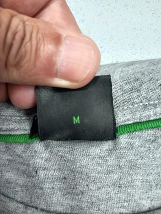 Camiseta Boss Gris Talla M Stretch Nueva