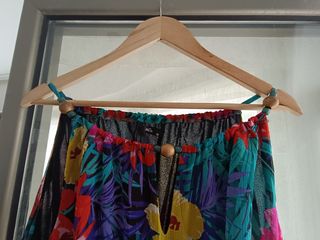 Vestido largo estampado talla grande 