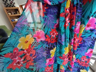 Vestido largo estampado talla grande 