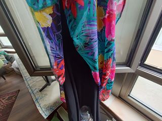 Vestido largo estampado talla grande 