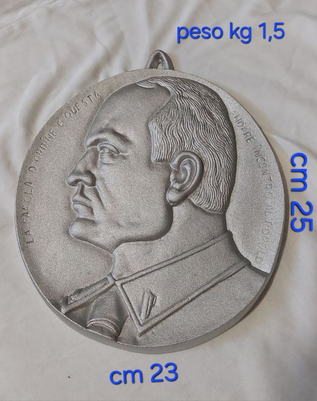 Medaglione Mussolini - kg 1,5