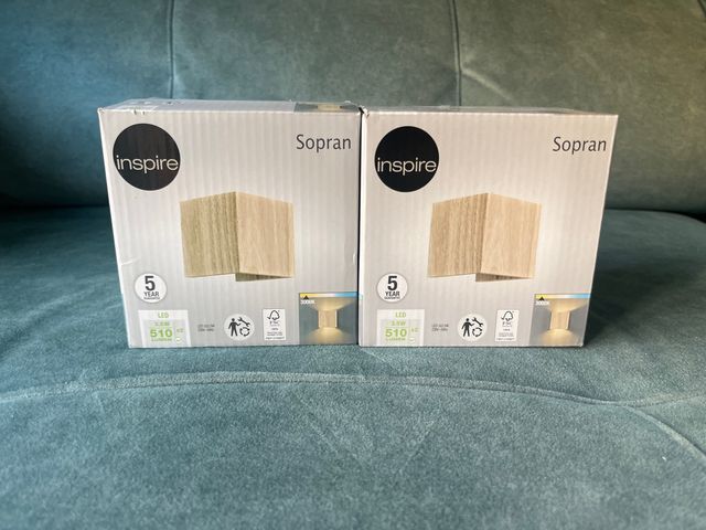 Apliques Sopran madera (2 unidades)