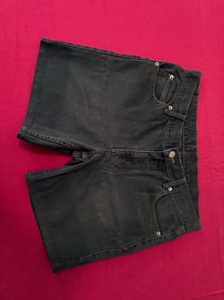 Bermuda jeans uomo neri