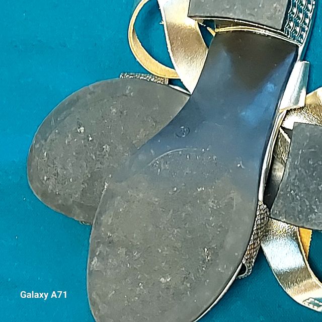 Sandali gioiello oro/argento tg 37