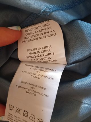 Vestido Minueto estampado azul