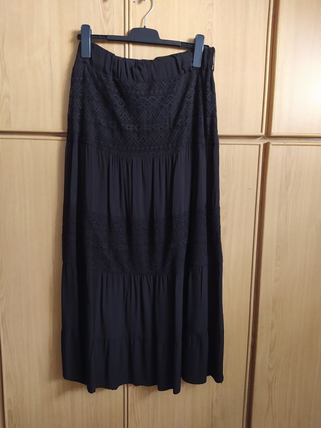 Falda negra ibicenca - boho
