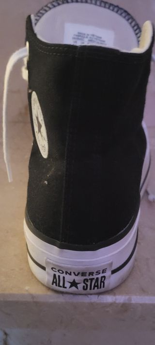 Converse negras plataforma
