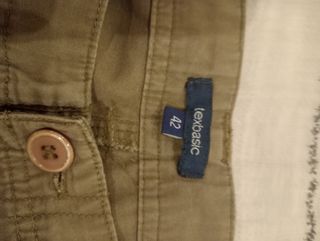 Bermudas cargo verde militar multibolsillos