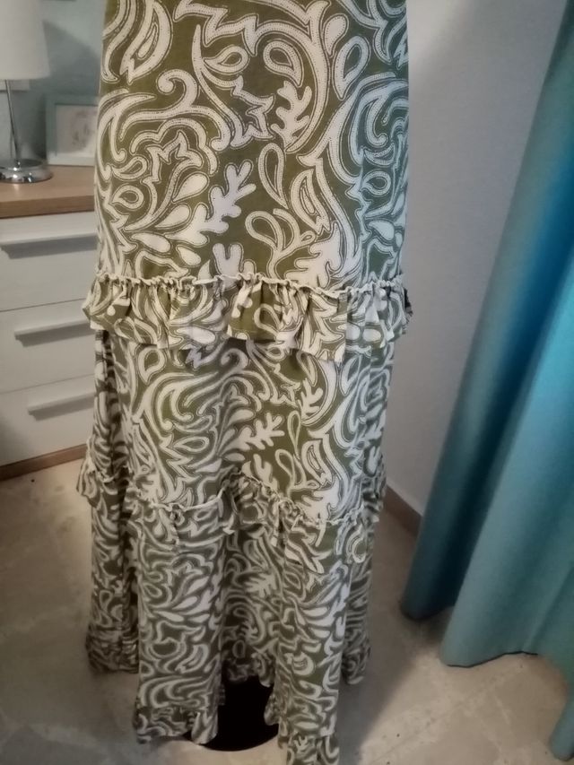 Vestido largo Sfera verde oliva