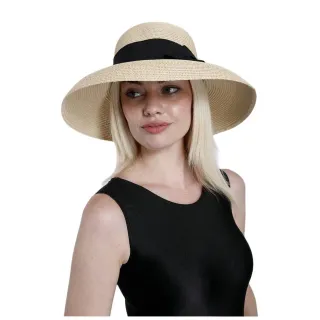 Sombrero de Paja Beige Mujer Adulto Talla 56-57CM