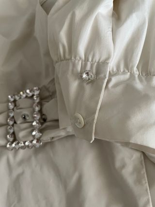 Vestido Zara beige talla S