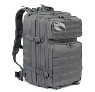 Mochila táctica gris 30L impermeable