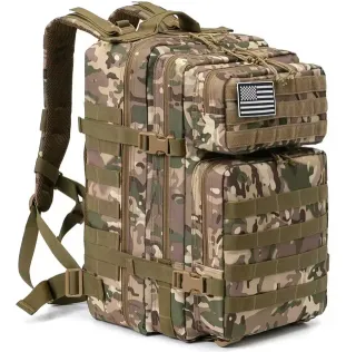 Mochila táctica gris 30L impermeable