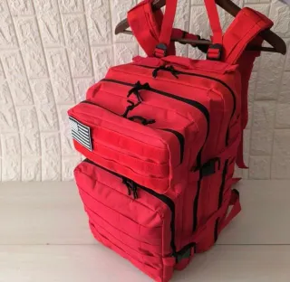 Mochila táctica gris 30L impermeable
