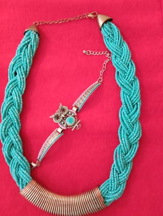 Collar y Pulsera Turquesa Vintage