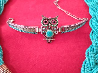 Collar y Pulsera Turquesa Vintage