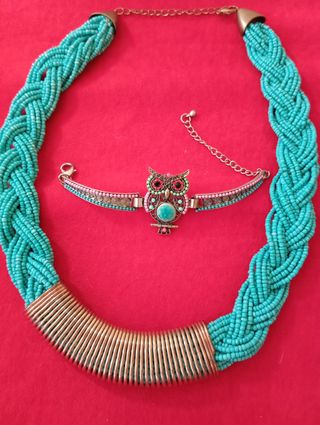 Collar y Pulsera Turquesa Vintage