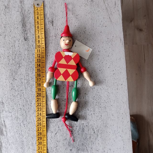 Marioneta Pinocho madera vintage