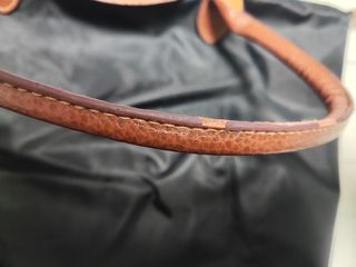 Bolso negro mediano - asa marrón