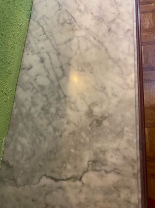 Mueble recibidor antiguo en madera-mármol