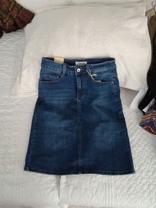 Falda vaquera Losdo - Azul