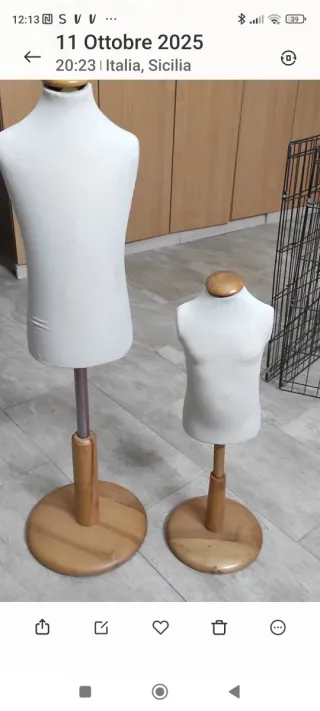 2 Manichini sartoriali vintage