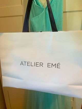 Vestito cerimonia turchese con glitter crystal