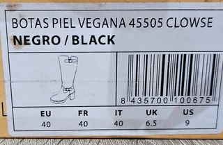 Botas altas negras Bosanova