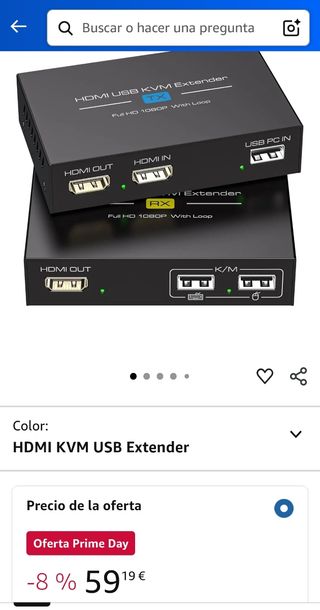 Extensor HDMI KVM USB