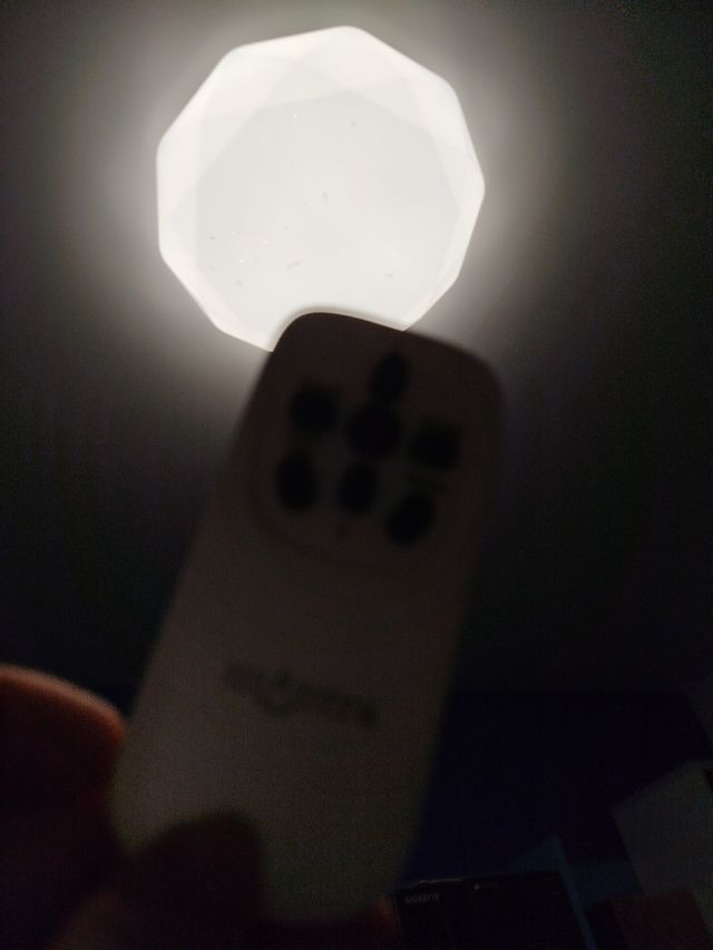 Lampara plafon LED blanca + mando