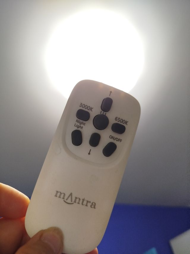 Lampara plafon LED blanca + mando