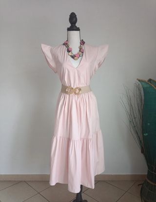 Vestito rosa lungo Withe Wise