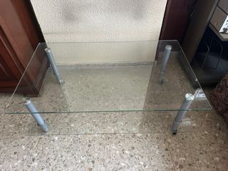 Mesa centro cristal IKEA - 2 niveles