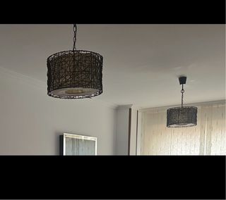 2 Lámparas techo salón - Madera