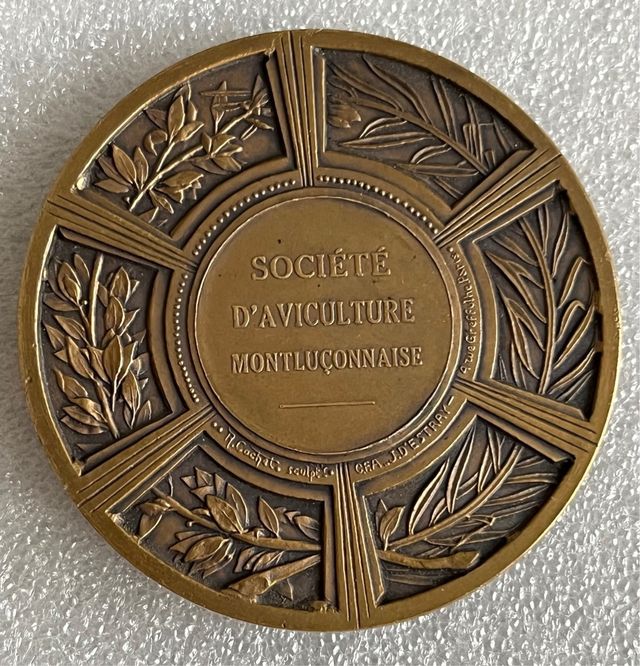 Medalla Art Decó firmada por Robert Cochet