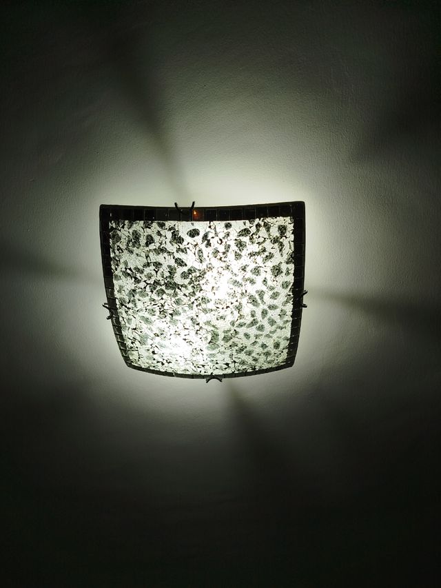 Plafón techo cristal-metal