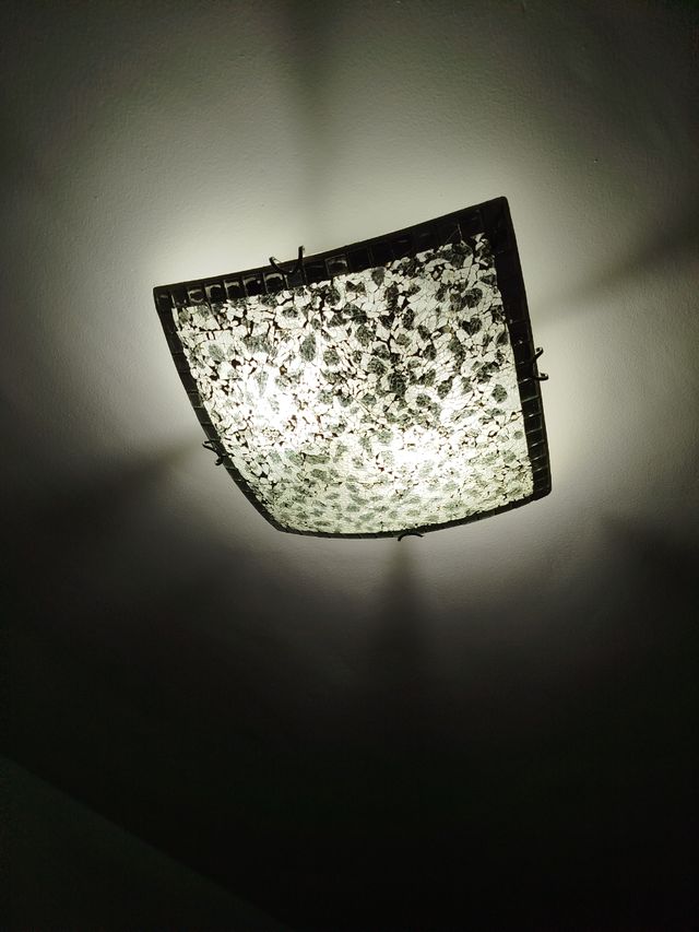 Plafón techo cristal-metal