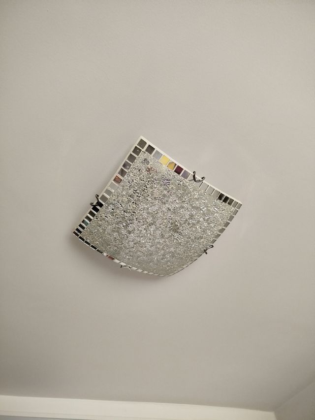 Plafón techo cristal-metal