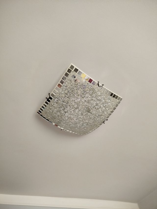 Plafón techo cristal-metal