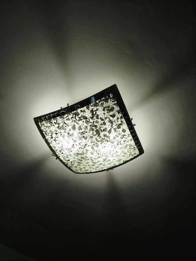 Plafón techo cristal-metal