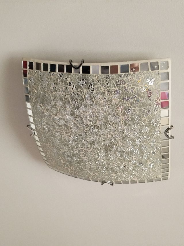 Plafón techo cristal-metal