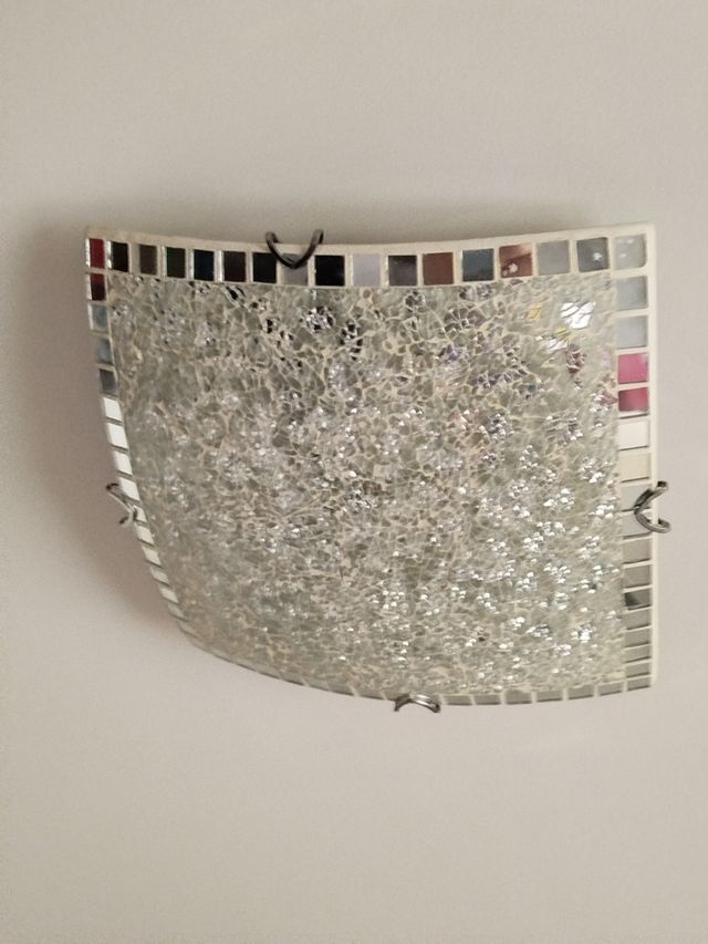 Plafón techo cristal-metal