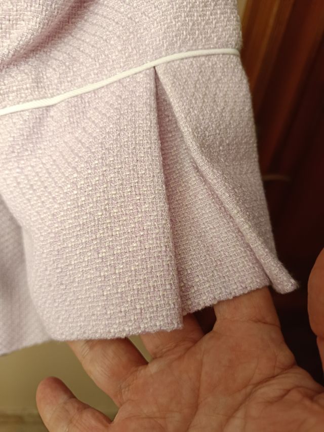 Conjunto chaqueta y vestido rosa