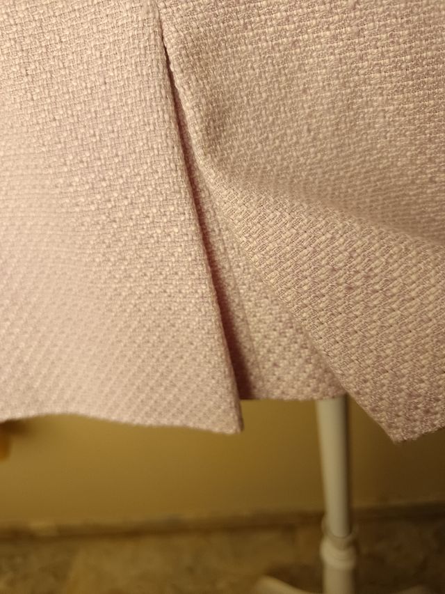 Conjunto chaqueta y vestido rosa