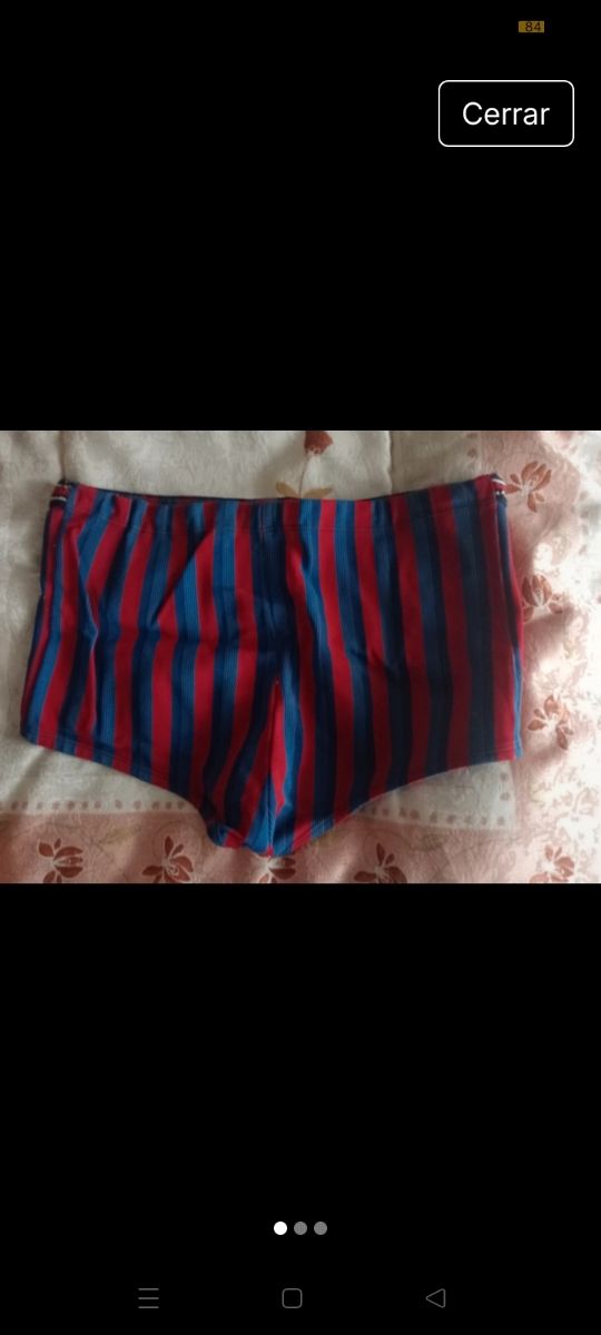 Bañador rayas rojas y azules vintage