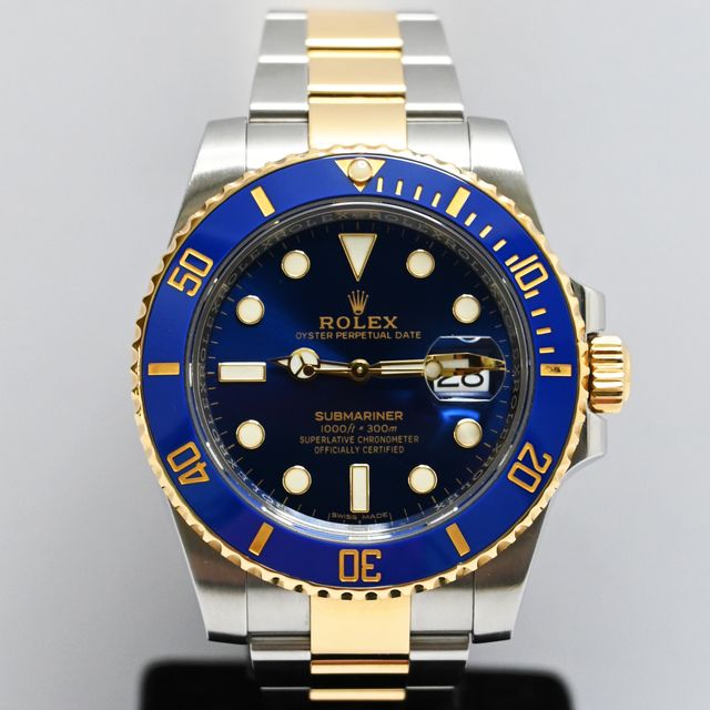 Rolex Submariner 40mm: Acero y oro, esfera azul