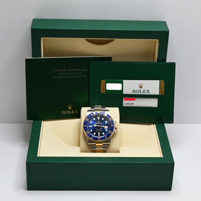 Rolex Submariner 40mm: Acero y oro, esfera azul