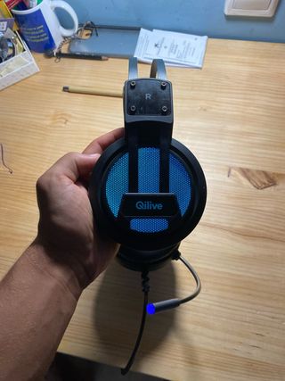 Cascos Gaming Qlive LED USB