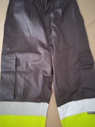 Pantalones trabajo Workteam Gris-Amarillo